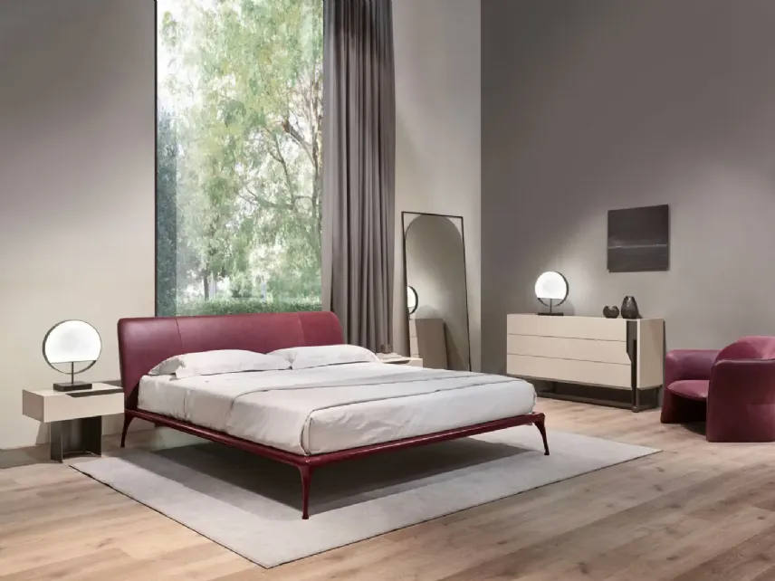 Cantori - Letto in pelle Iseo 24