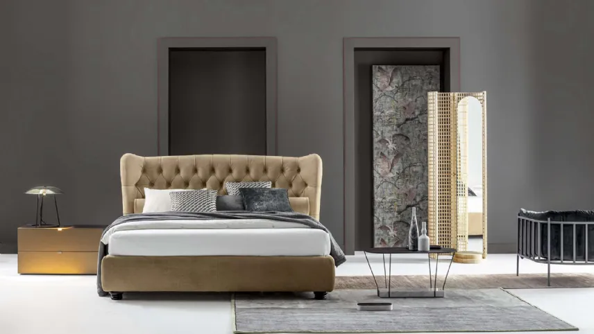 Letto Tommy di Twils disponibile con rivestimento in pelle