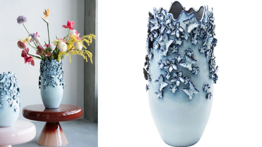 Kare Design - Butterflies: vaso in gres porcellanato