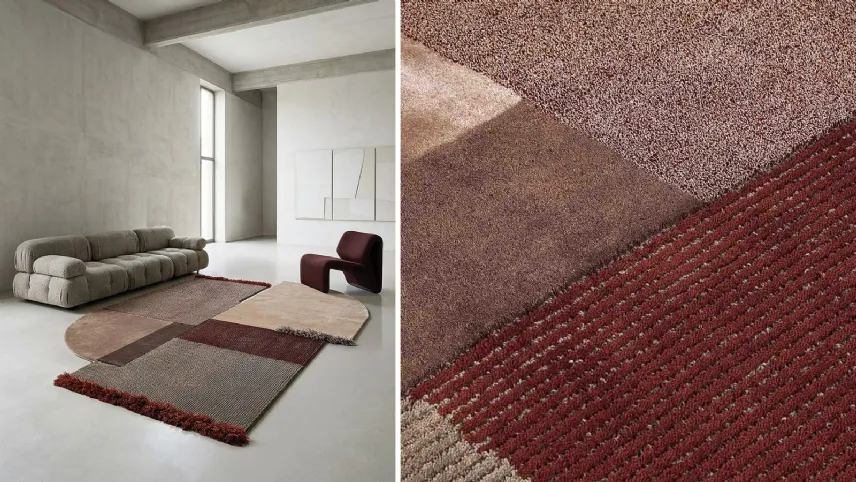 Carpet Edition - Selce 04 Emathite Red: tappeto taftato a mano su più livelli