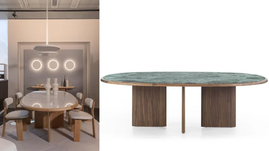 Suiseki Table di Riva 1920, tavolo in legno massello