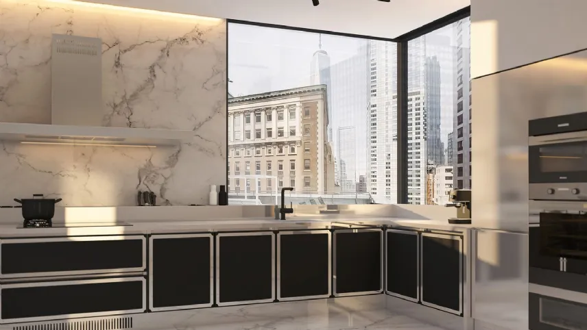 Italsteel - West-End: ante in acciaio con finitura lucida oppure opaca