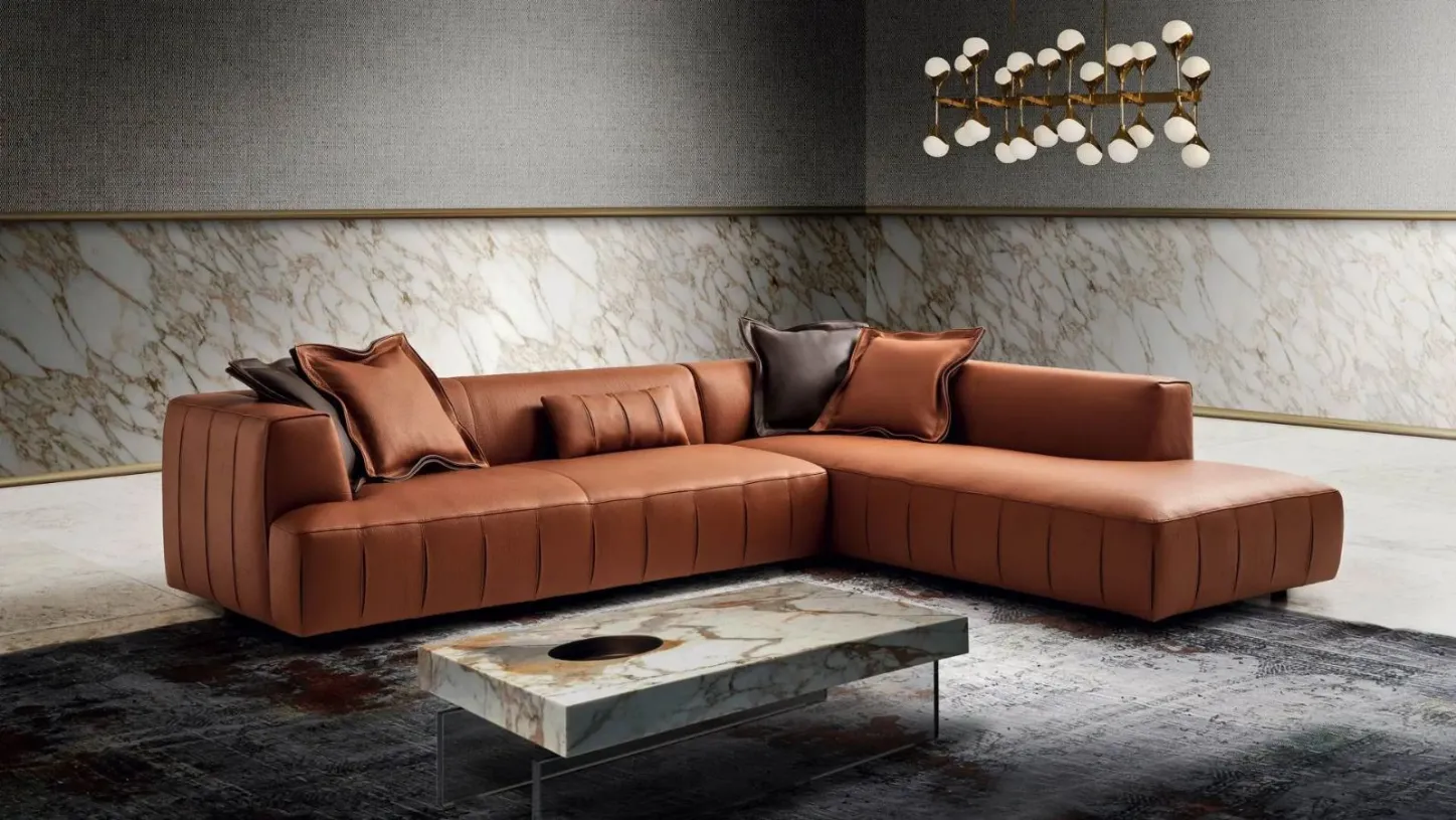 Divano in pelle Roxy di Gurian