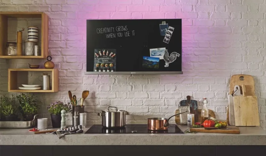 La cappa con superficie magnetica DesignCreative di Neff