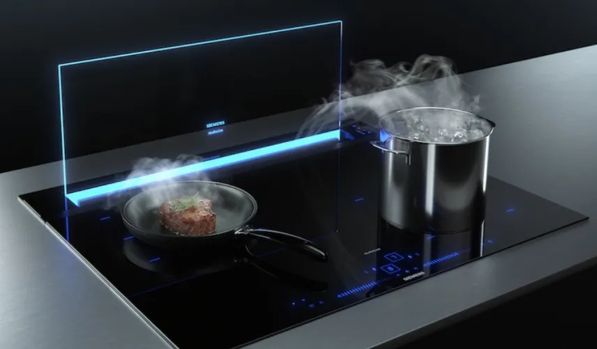 La cappa GlassdraftAir di Siemens