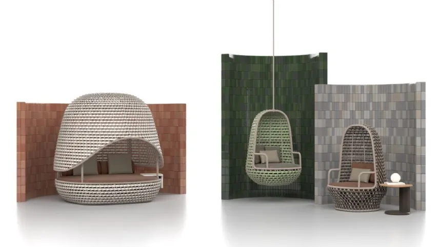 SKLD - Collezione Koro: alluminio e corda sintetica intrecciata