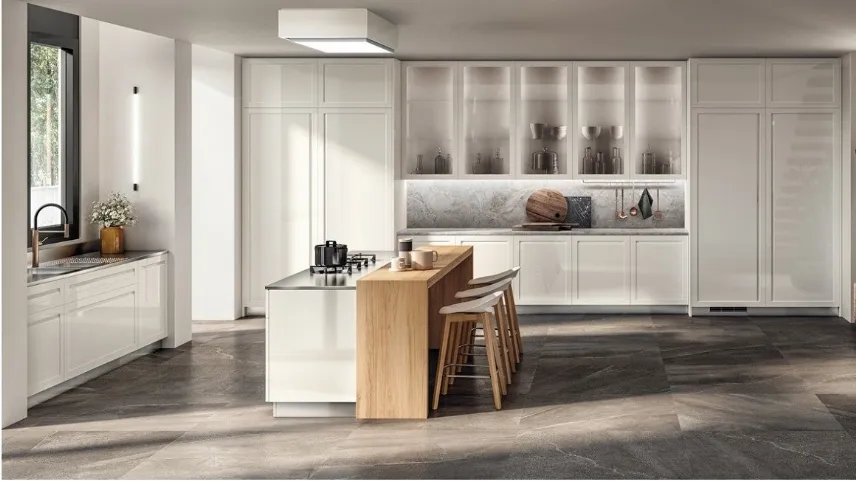 Versione candida per la cucina Carattere by Scavolini