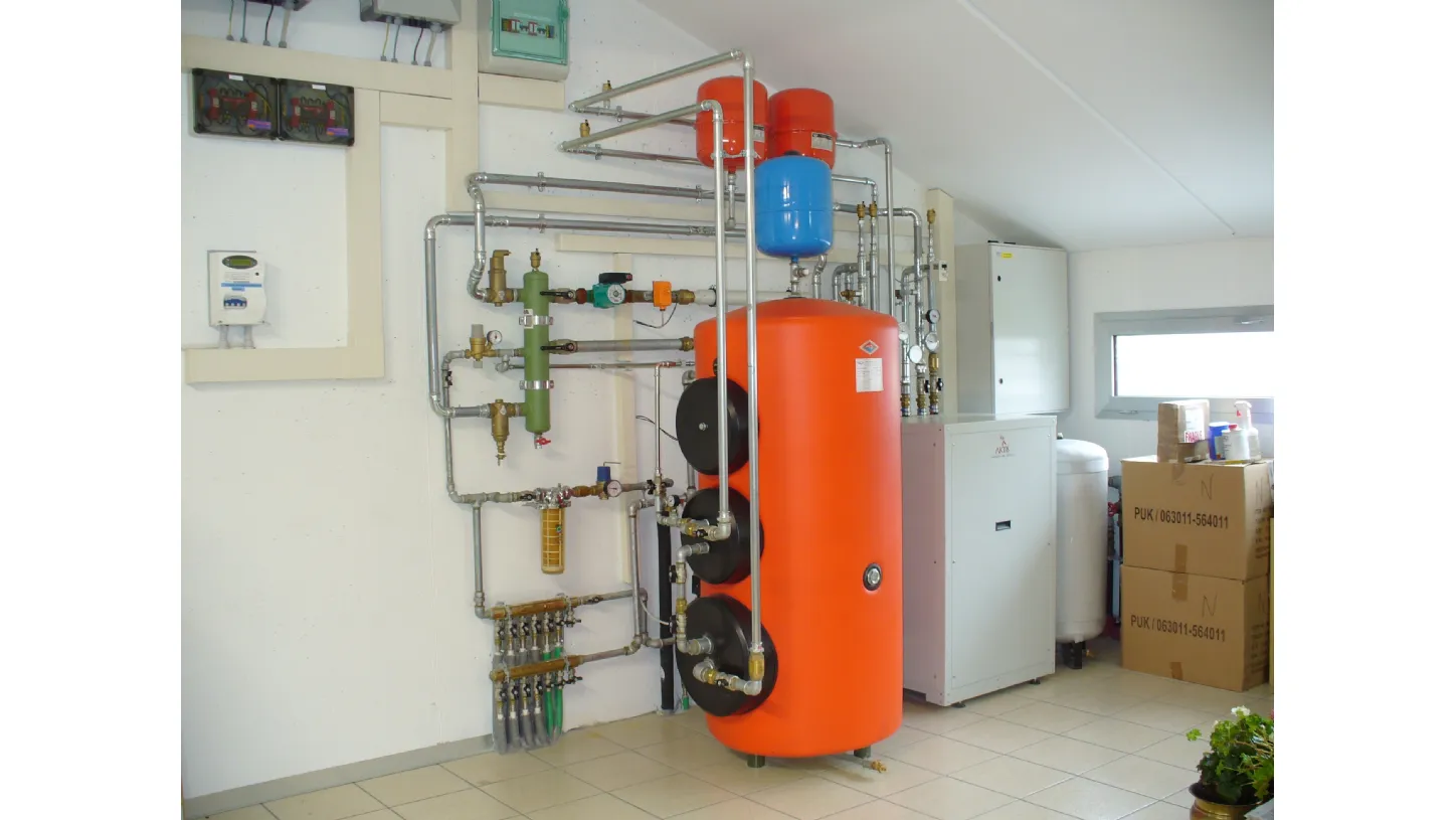 Pompa di calore geotermica installata