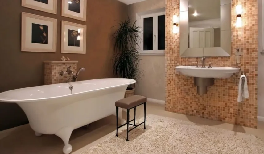 Bagno rinnovato con il microcemento Sika
