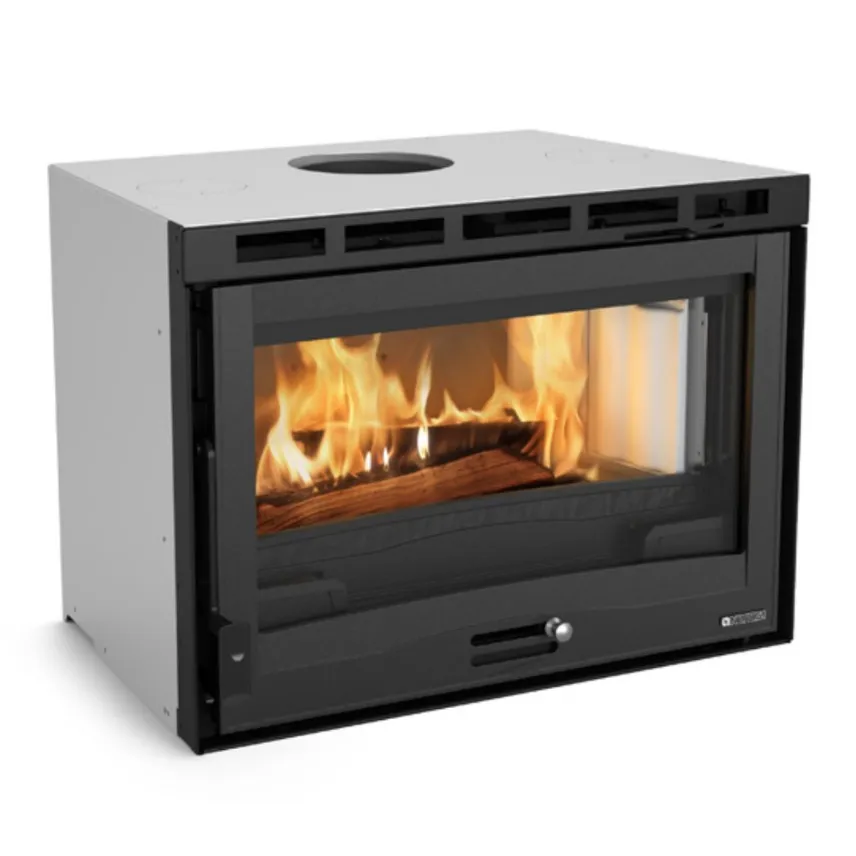 Inserto 70 a legna ventilato con porta e struttura in ghisa, La Nordica Extraflame